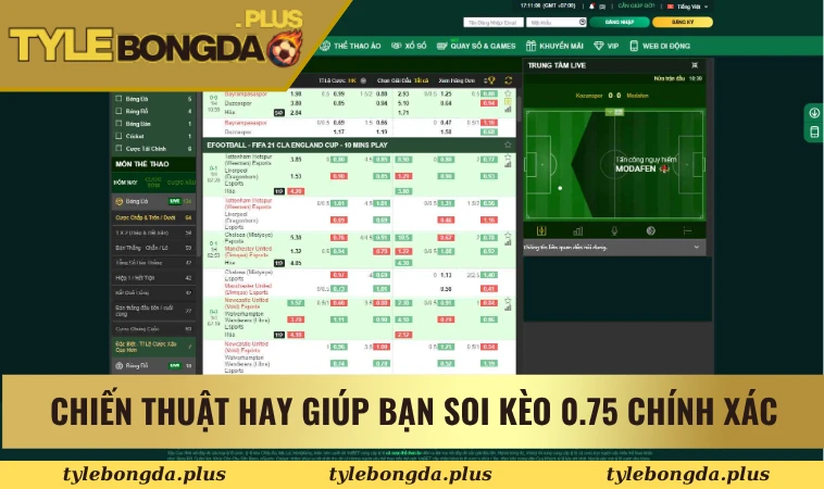 Đặt Cược Kèo Tài Xỉu 0.25 Bóng Đá Thắng Lớn Cực Dễ 3 Chiến thuật hay giúp bạn soi kèo cực chuẩn khi chơi
