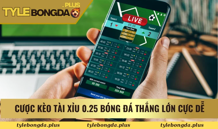 Kèo tài xỉu 0.25